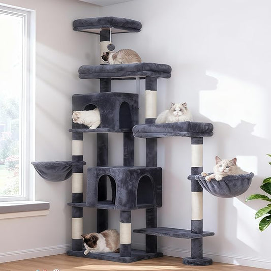 Hey-brother Cat Tree Tower, Scratching Posts by Hey-brother
