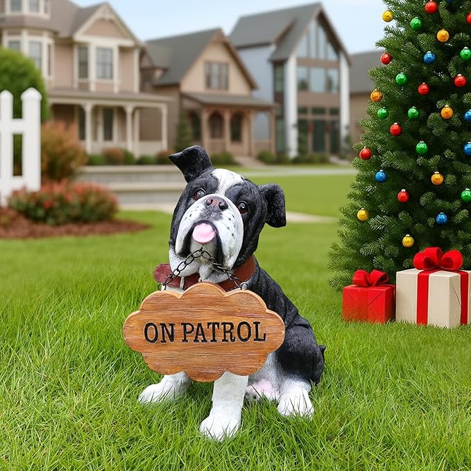 English Bulldog Dog Garden Statue - Image 7