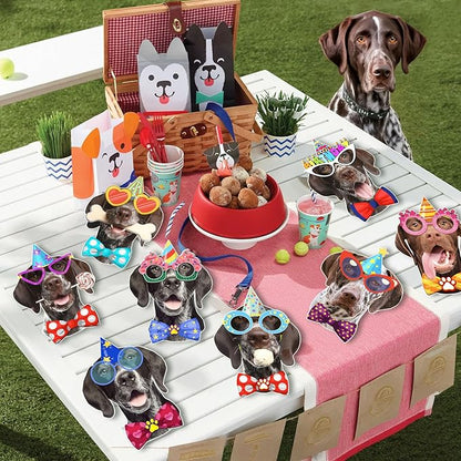 German Shorthaired Pointer Dog Birthday Garland, Photographic GSP Faces - Image 5