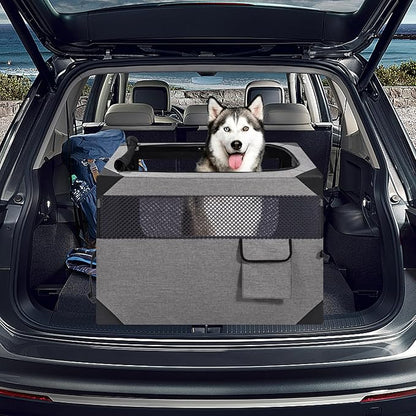 Zikopomi 30 Inch Portable Travel Dog Crate, 3 Door Collapsible Soft Pet Kennel - Image 7