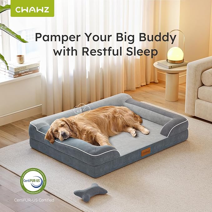 CWAWZ XXL Dog Bed for Extra Large Dogs, Giant Orthopedic Dog Beds - Image 5