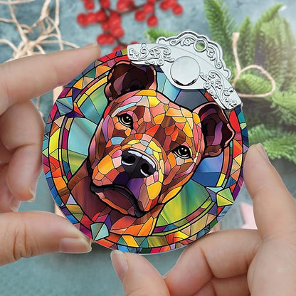 Jocidea Dog Ornament, American Staffordshire Terrier Hanging Ornament - Image 3