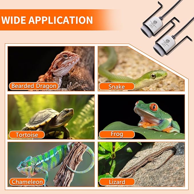 Reptile Ceramic Heat Lamp Holder Heat Light Heater - Image 5