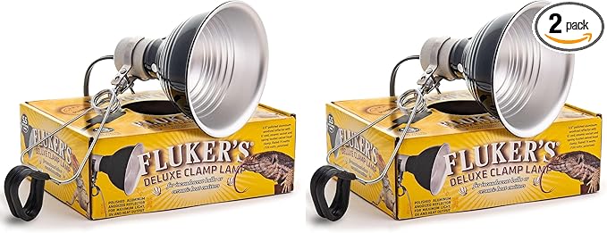 Fluker's Clamp Lamp, Heavy Duty, 75-Watt Maximum | On/Off Switch | 5.5" by Flukers