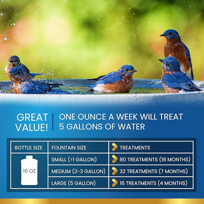 ADIOS! Bird Bath Cleaner for Outdoor Fountains and Bowls, Safely Cleans Metal - Image 5