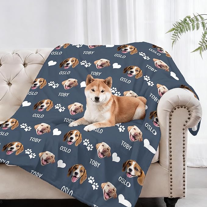 Personalized Pet Blanket with Photo & Name – Custom Dog Blankets - Image 2