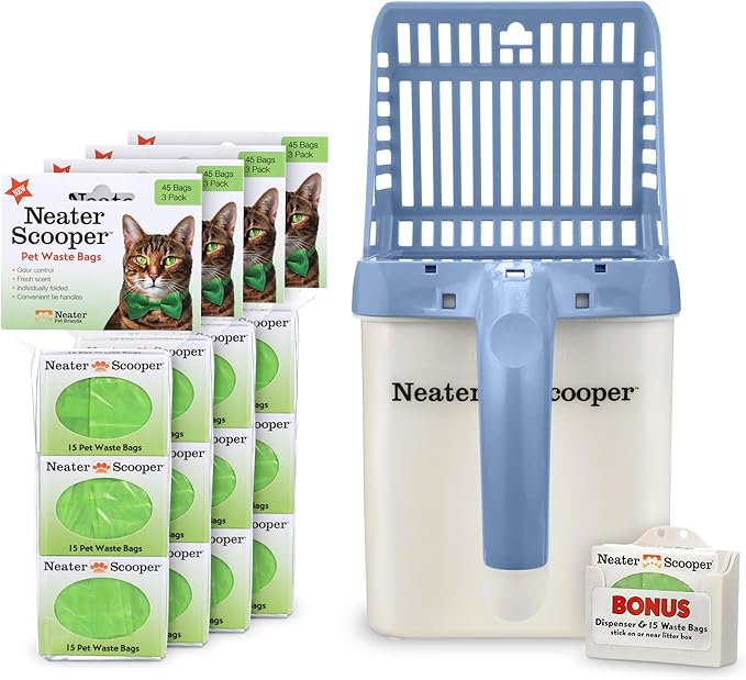 Neater Pet Brands Neater Scooper Standard Cat Litter Scoop, 195 Refill Bags – - Image 4