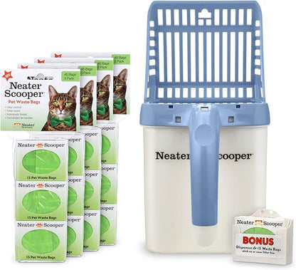 Neater Pet Brands Neater Scooper Standard Cat Litter Scoop, 195 Refill Bags – - Image 4