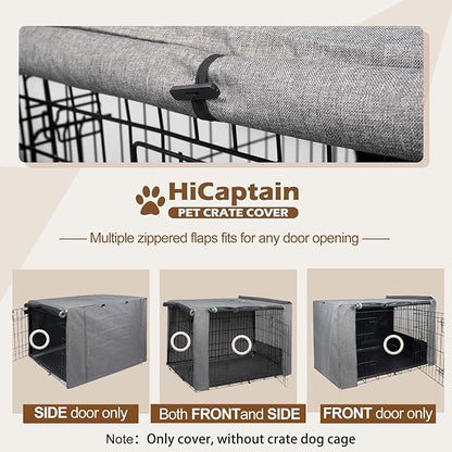 HiCaptain Breathable Dog Crate Cover 24 Inch, Durable Heavy Duty Kennel Cover - Image 4