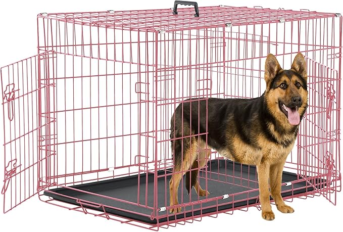 42 Inch Dog Crates for Medium Dogs, Large Dog Cages for Travel/Indoor/Outdoor by TFFnew