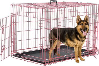 42 Inch Dog Crates for Medium Dogs, Large Dog Cages for Travel/Indoor/Outdoor by TFFnew