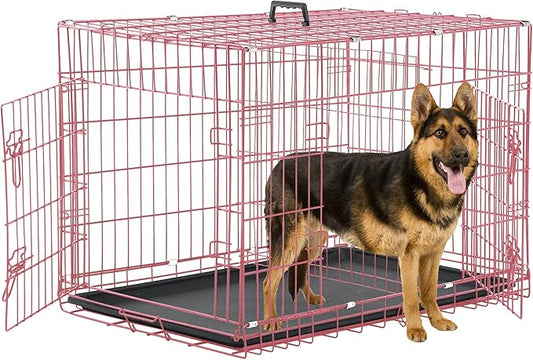 42 Inch Dog Crates for Medium Dogs, Large Dog Cages for Travel/Indoor/Outdoor by TFFnew