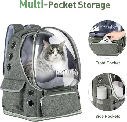Cat Backpack Carrier with Large Space Bubble Window, Airline Approved - Image 5