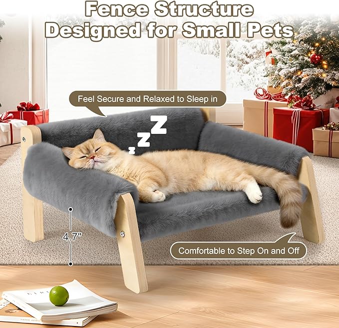 FAMIDGE Elevated Cat Couch Bed for Indoor Cats - Image 3