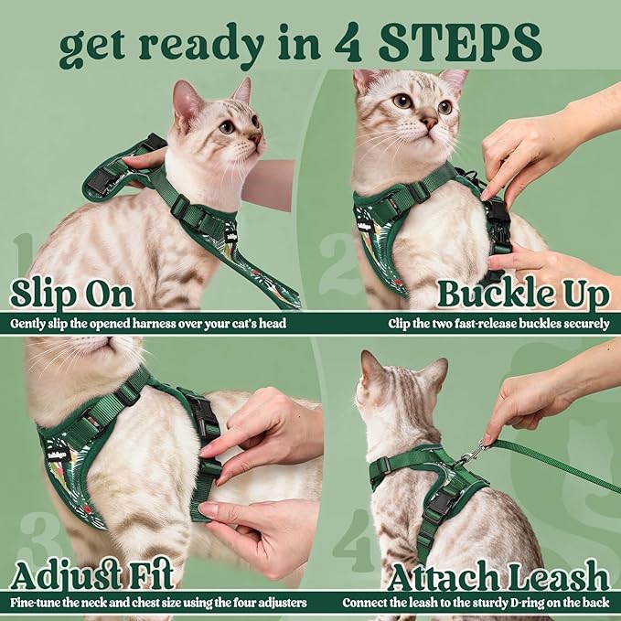 rabbitgoo Cat Harness and Leash Set, Escape Proof Vest Harness - Image 8