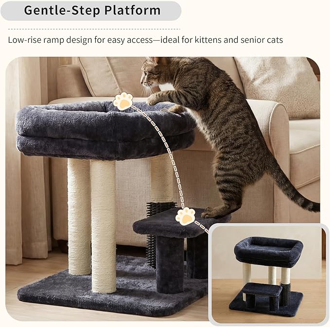Heybly Cat Scratching Post, Small Cat Tree Tower - Image 5