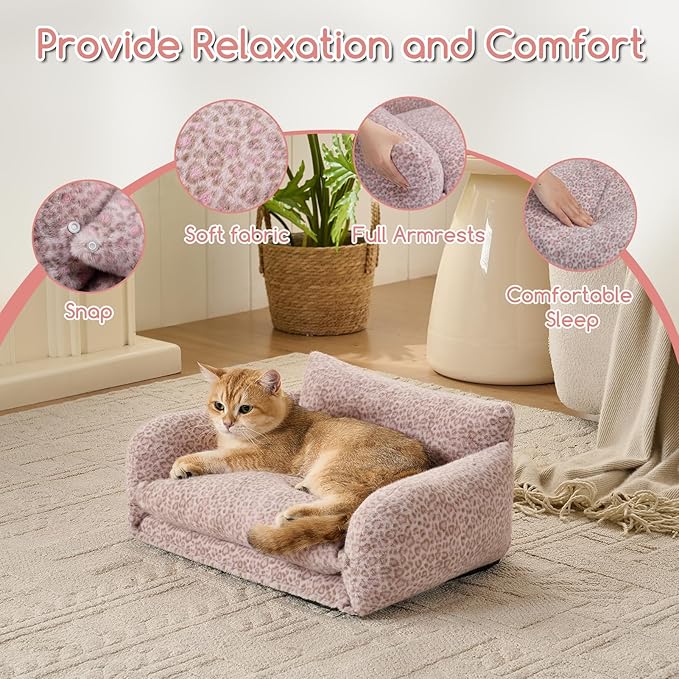 Hollypet Cat Bed Fluffy Plush Multifunctional Double-Layer Machine Washable - Image 6