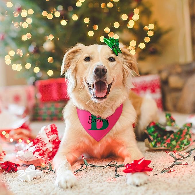 Personalized Dog Bandanas with Buckle Name Photo Logo Custom Neckwear Dog Scarf - Image 6