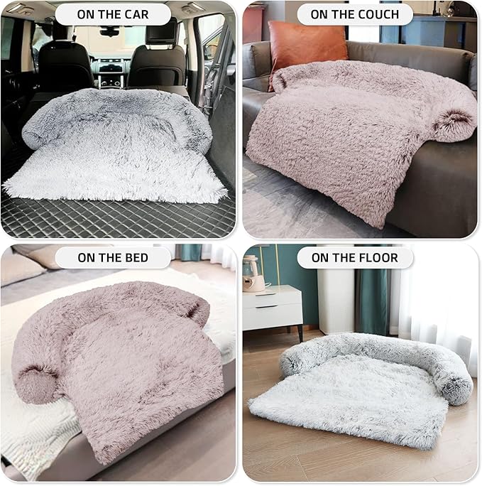 GGIB Calming Dog Bed Fluffy Plush Dog Mat - Image 6
