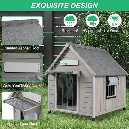 PetsCosset 30.5" L Outdoor Dog House - Image 3