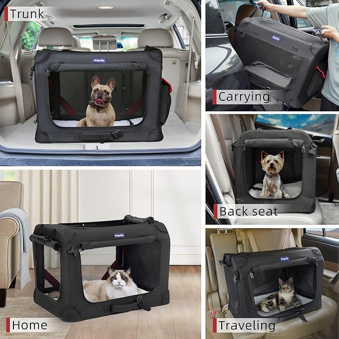 Petprsco Large Cat Carrier for 2 Cats Small Medium Dogs, Soft Pet Carrier - Image 7
