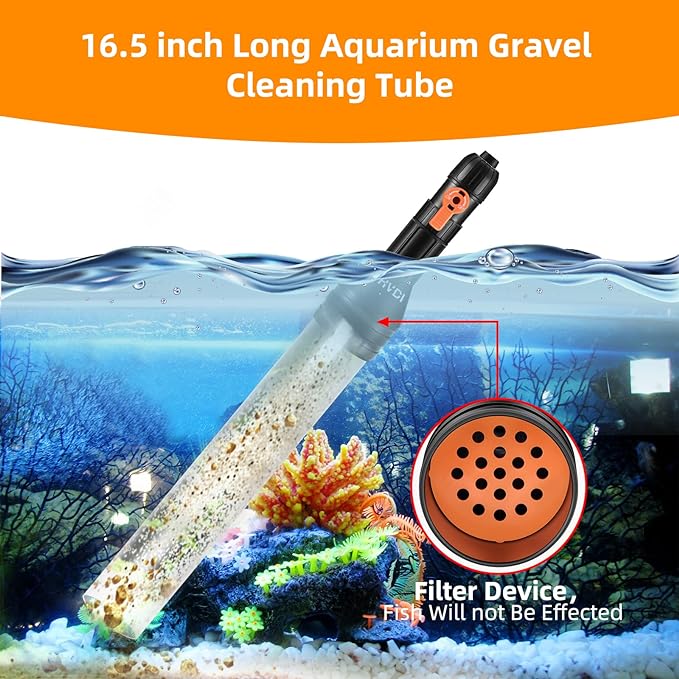 enomol Gravel Vacuum for Aquarium Water Changer Fish Tank Cleaning Tools - Image 5