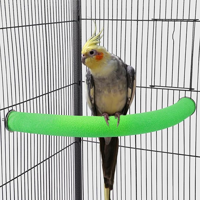 FrgKbTm U Shape Parrot Perch Stand Toy Bird Platform Sand Paw Grinding Clean by FrgKbTm