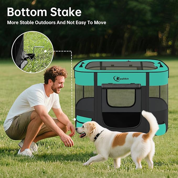 Dog Playpen, Cat Pet Puppy Pen, Portable Playpens - Image 5