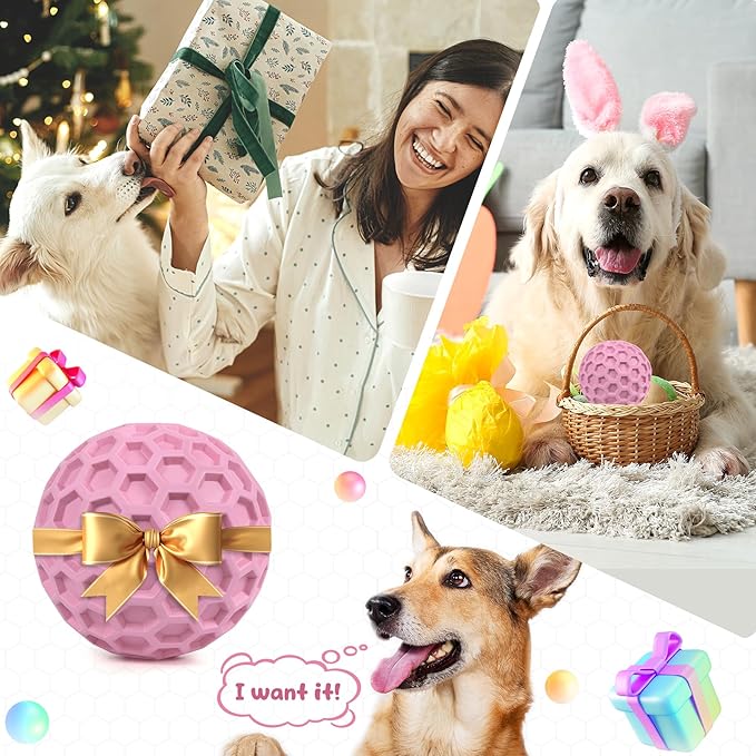 Tough Dog Chew Toys for Aggressive Chewers, Indestructible Dog Balls for - Image 8