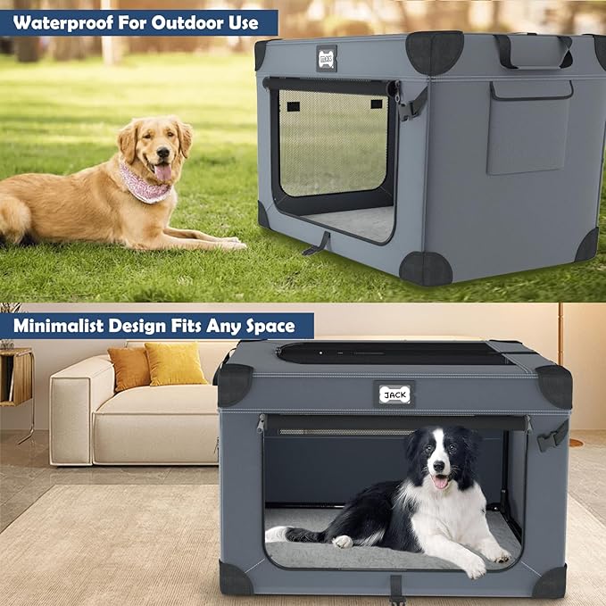36 Inch Soft Dog Crates, Portable Travel Crate - Image 8