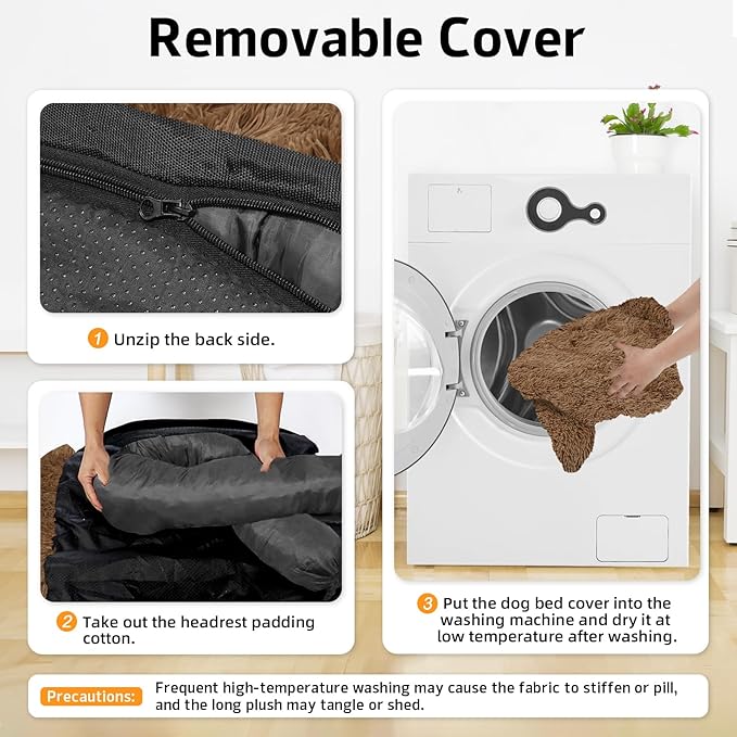GGIB Calming Dog Bed Fluffy Plush Dog Mat - Image 4