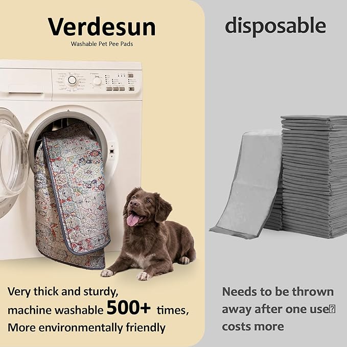 Washable Pee Pads for Dogs, Reusable Puppy Potty Training Pads, Ultra-Absorbent - Image 3