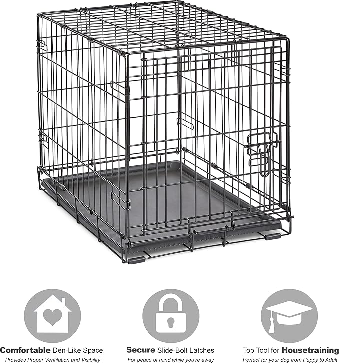Midwest Homes for Pets 24-Inch New World Crate for Small Breeds, 12-20 lbs - Image 3
