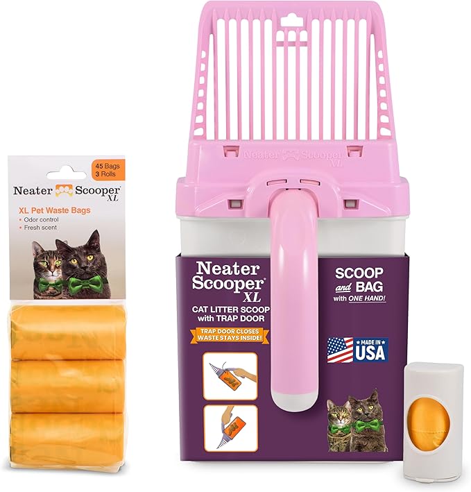 Neater Pet Brands Neater Scooper XL Cat Litter Scoop, 60 Refill Bags – by NeaterPetBrands