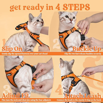rabbitgoo Cat Harness and Leash Set, Escape Proof Vest Harness - Image 8