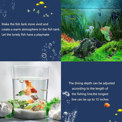 onesimcr Floating Fish Tank Decorations, Aquarium Decorations, Lovely Diver - Image 2