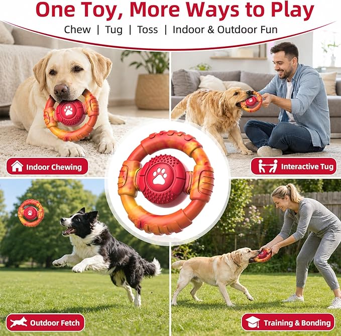 Pamlulu Tough Dog Toys for Aggressive Chewers, Indestructible Dog Toy for Large - Image 7