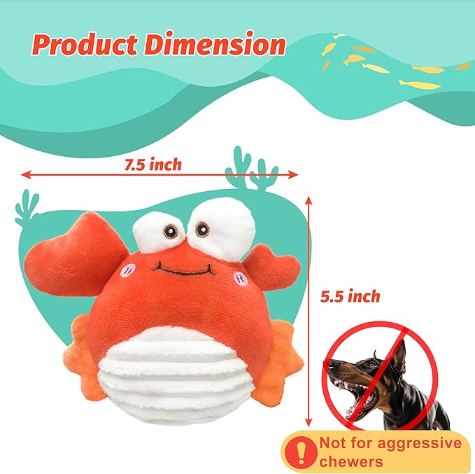 GUKCO Crab Interactive Dog Toys – Rechargeable Self-Play Toy - Image 6