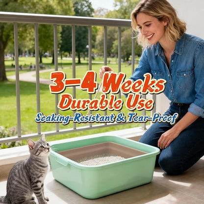 8-Pack Disposable Litter Boxes for Cats: 8/12/16 Portable Leak-Proof & Odor - Image 4