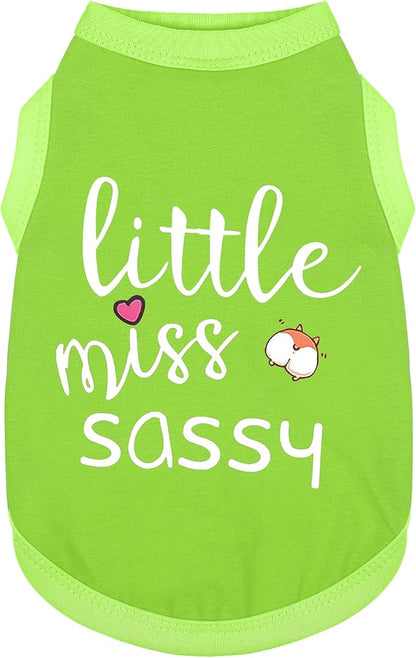 Paiaite Dog Clothes Fashionable Sleeveless Pet Vest: 'Little Miss Sassy' by Paiaite