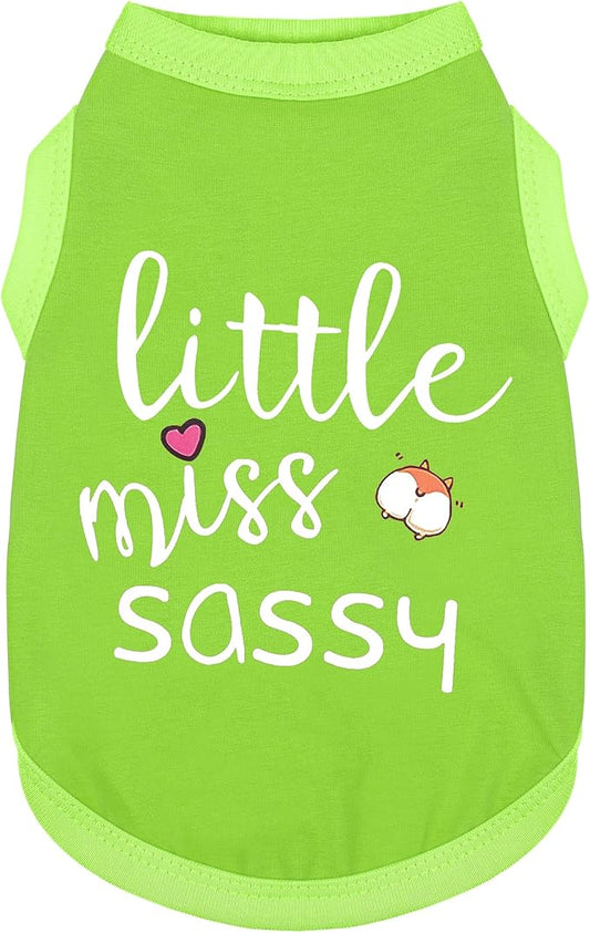 Paiaite Dog Clothes Fashionable Sleeveless Pet Vest: 'Little Miss Sassy' by Paiaite
