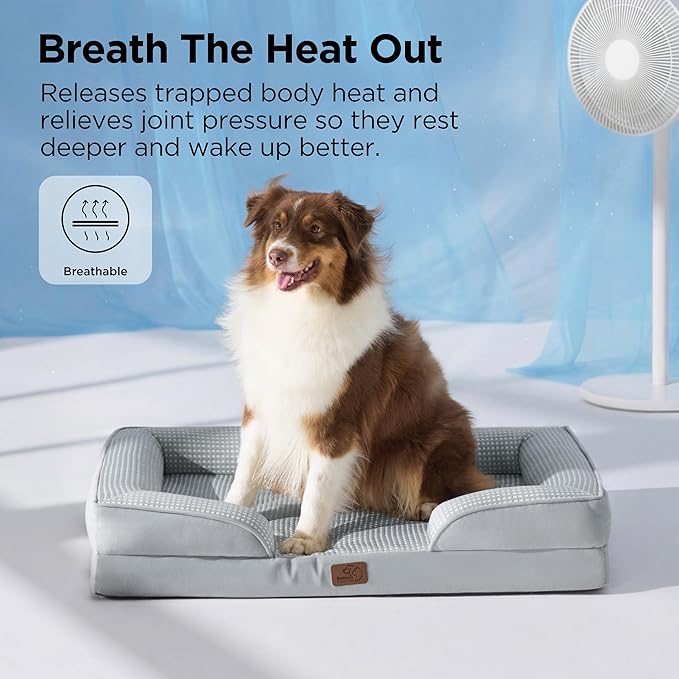 Bedsure Cooling Dog Bed Medium Size Dogs - Image 4