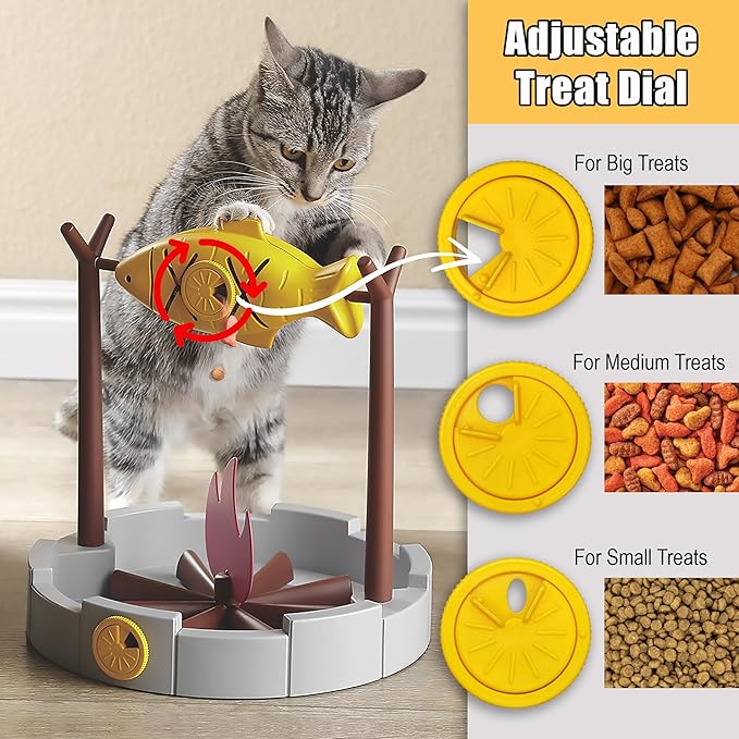 PetPals Cat Slow Feeder, Treat Dispenser - Image 5