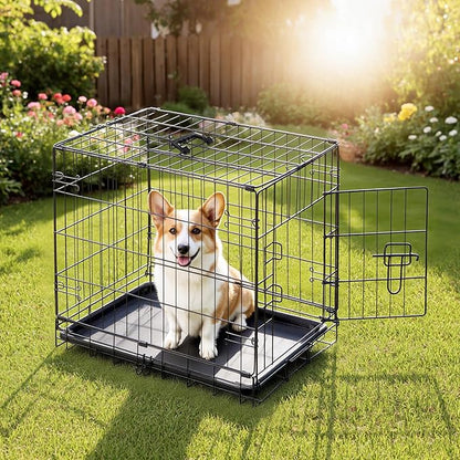 DUMOS Dog Crate, 30 Inch Medium Size Single Door Dog Cage - Image 7