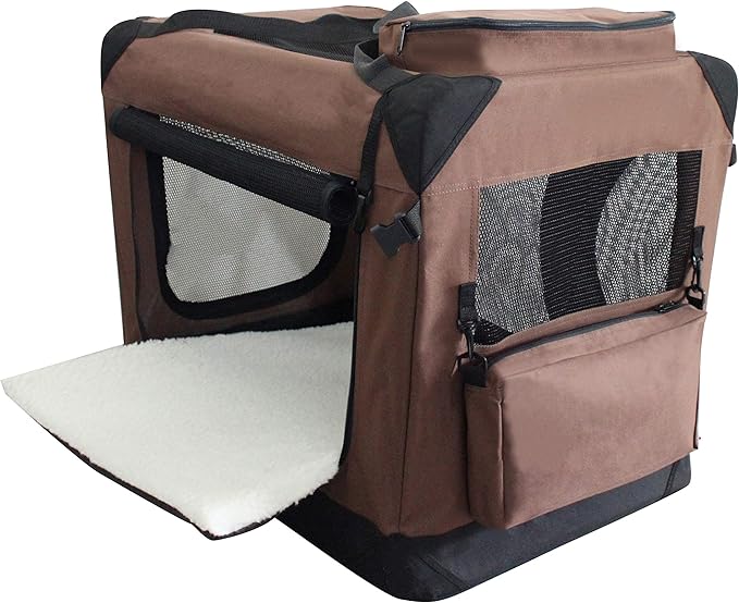 EliteField 3-Door Folding Soft Dog Crate - Image 2