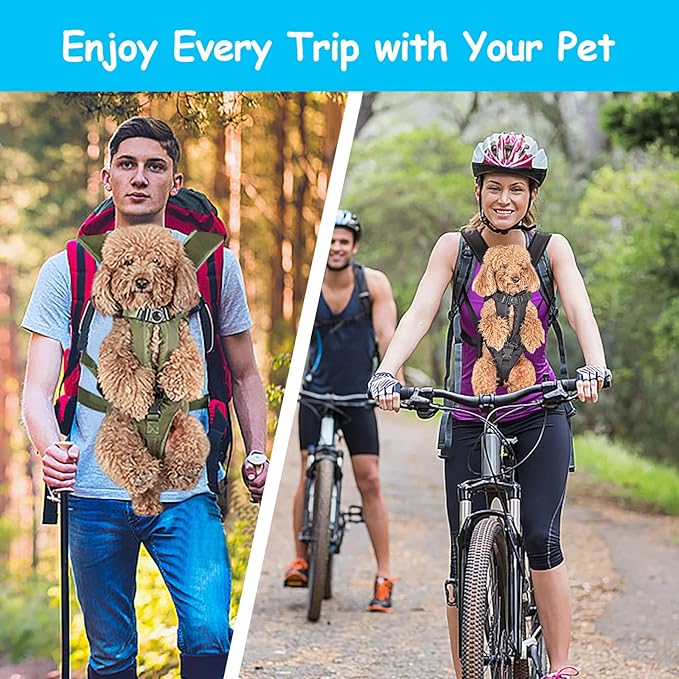 PetBonus Pet Front Dog Carrier Backpacks, Adjustable Pet Backpack, Legs Out - Image 7