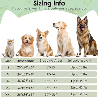 Extra Large Dog Beds, 36 Inch Human Dog Anxiety Relief Comfort Bed, - Image 2