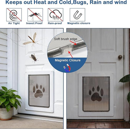 CEESC Dog Door for Pets Up to 45 lb, Weatherproof Pet Door for Cats and Dogs - Image 2