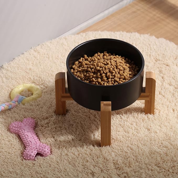 Petygooing Black Elevated/Raised Ceramic Dog Bowl - Image 6
