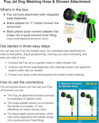 The Original Pup Jet Dog Washing Hose Attachment - Image 6